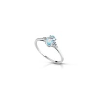 Anillo Mujer in Oro blanco Acquamarina ANKATE07A/ 1